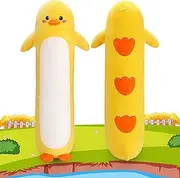 Sprinqdawin Large Duck Plush,33.5" Cute Plushies Long Duck Stuffed Animal,Weighted Duck Plush Toys,Cuddly Sleeping Hugging Pillows, Soft Giant Body Pillow,Duck Plushy Gift at Birthday Kids Adults