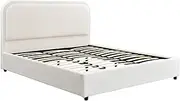 Foret Bed Frame Double Queen King Size Mattress Base Wooden Beds Platform Fabric King
