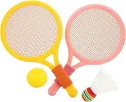 Totority 1Set Portable Badminton Racket Lightweight Training for Outdoor Sports Skid Handle for Fun Interactive Present