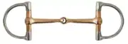 Showman ® 5" Copper Snaffle D Ring Bit