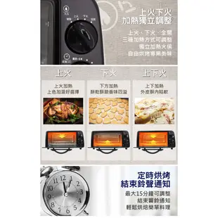 福利品【歌林】6L雙旋鈕烤箱 電烤箱 小烤箱 烤箱 烤麵包機 烤土司機KBO-SD1805
