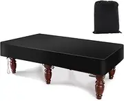 K-Musculo Pool Table Cover, 420D Billiard Table Cover, Waterproof and Tearproof, 8 Foot Fitted(Black 8FT-254x142x20.3 cm)