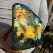 4.5lb Natural Gorgeous Labradorite Quartz Crystal Stone Specimen Healing