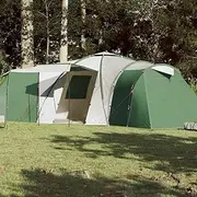 12-Person Family Tent Dome Waterproof Green for Camping, Backpacking, Beach, Outdoor, Shelter & Portable Adventures