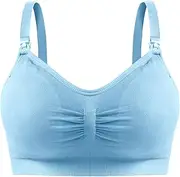 [lyanny] Nursing Bras for Breastfeeding - Soft Elastic Nursing Bras | Comfortable Breastfeeding Bra Maternity Bra with Removable Cups