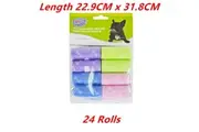 24 Rolls Dog Pet Poo Bag Cleaning Waste Disposal Poop Pickup Garbage Roll Bulk Clean