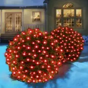 Led Christmas Net Lights for Bushes 120 Led, 5ft x 6ft Outdoor Mesh Tree Trun...
