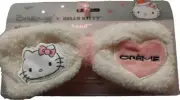The Creme Shop LE Hello Kitty Pink White Teddy Plush Spa Headband Headyband Cute