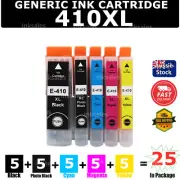 25x Generic Ink Cartridge 410XL 410 XL For Epson XP530 XP540 XP630 XP640 XP900