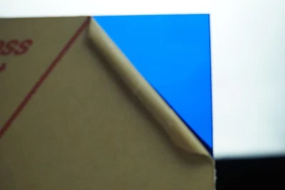 1/8" Transparent See Thru Blue Acrylic Plexiglas Sheet 9-7/8" x 6" Cast Acrylic