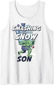 [Marvel] Hulk Smashing Through The Snow Son Portrait Tank Top