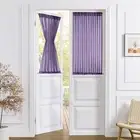 Short Sheer Door Curtain Closet Linen Textured Curtain Sheers Doorway Light