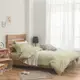 床包 / 雙人特大【簡單生活系列-果綠】100%精梳棉 雙人特大床包含二件枕套