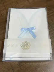 Anna Griffin Note Card Making Kit Makes 8 Cards 4”x6" Blue Ribbon NEW