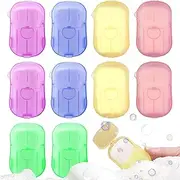 Soap Sheets,10 Boxes Paper Soap, Disposable Scented Soap Sheets, Portable Mini Soap Sheets for Hand Washing, Slide Foaming Paper Soap for Travel Camping Hiking