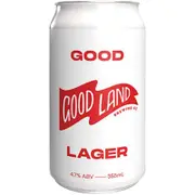 Good Land Good Lager Can 355mL