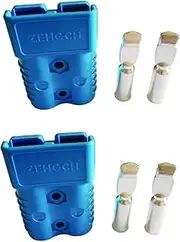 175A Battery Connector for Anderson 175A 600V Plug,Quick-Connector Disconnector Housing 2-Pole (Blue, 1/0 AWG)