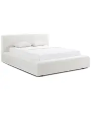TOV Furniture Meena Upcycled Linen Storage Queen Bed