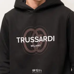 郵寄兵．現貨 TRUSSARDI JEANS TJ 男版 雙圓圈文字LOGO長袖 帽T