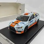 TARMAC WORKS 1/43 三菱 EVO 十代 GULF 海灣石油塗裝合金車模