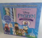 Disney Frozen Crochet Kit by Kati Galusz 12 Patterns Yarn For Elsa Anna & Hook