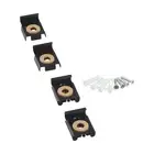 Frameless Bathroom Mirror Glass Wall Mounting Fixing-Kit Hardware And-Screws