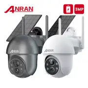 ANRAN 3MP Solar Battery Dome IP CCTV WIFI Wireless Security Camera Outdoor Audio