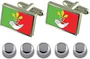 [Select Gifts] Shirt Dress Studs Kryvyi Rih City Ukraine Flag Cufflinks