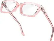 VISOONE Spring Hinge Trendy Blue Light Blocking Glasses Square with Anti Computer Glare for Gaming Women Men YALE