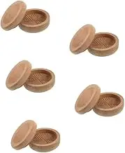 Ciieeo 5pcs Grain Grinder Manual for Kitchen Handheld Rice Milling Tool Wooden Construction Easy Peeling Shelling