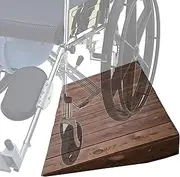 Wooden Curb Ramp, Wheelchair Threshold Door Step Ramp for Doorways, Non-Slip Access Ramps Wooden Entryway Ramp for Steps Stairs Mobility Scooter (Size : 90 * 70 * 20cm)