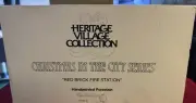 DEPARTMENT 56 HERITAGE VILLAGE CHRISTMAS IN THE CITY RED BRICK FIRE STATION NEW!