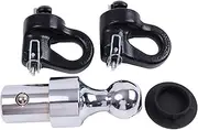 HOLDWELL Puck System 2-5/16" Gooseneck Ball & Safety Chain Anchor Kit 60639 Compatible with Ford F-250 Ford F-350 2013-2023 GMC Sierra Pickup Chevrolet Silverado Pickup Nissan Titan