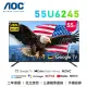 AOC 55U6245 55吋 4K HDR Google TV 智慧液晶電視 公司貨保固2年