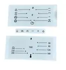 P073738542 SMEG TRANSPARENT OVEN STICKER SET SA708X-6 SA708X-7 (8-219-160)