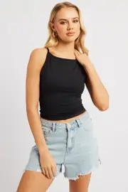 Black Sleeveless Tank Supersoft - Size 16XL, Women's Tank