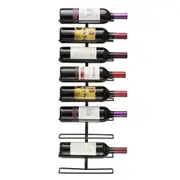 9 Bottles Wall Mounted Wine Rack