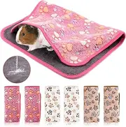 VXYW 6 Pack Guinea Pig Cage Liners, Washable Guinea Pig Bedding, Guinea Pig Fleece Cage Liners, 3 Styles Waterproof Guinea Pig Blankets for Guinea Hamster Rabbit Chinchilla Hedgehog