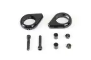 Black Turn Signal Clamp Kit for 39mm Forks fits Harley Davidson
