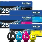 Genuine 4 Pack Brother TN258XL Toner Cartridge Value Pack – Black, Cyan, Magenta, Yellow (1BK, 1C, 1M, 1Y) for High-Quality Printing