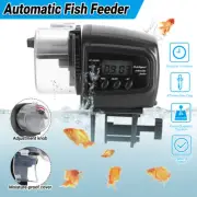 Automatic Fish Feeder Adjustable Portion Control Moisture-Proof 4 Feedings/Day