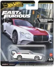 HOT WHEELS 2018 BENTLEY CONTINENTAL GT3 FAST & FURIOUS PREMIUM 2024