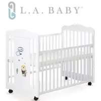 在飛比找蝦皮商城優惠-【 L.A. Baby】奧蘭多嬰兒搖擺大床/原木床/童床(白