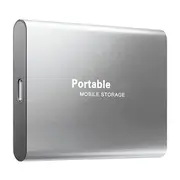 External Solid State Drive Mobile SSD 14TB High Speed Portable External Solid State Drive Storage USB3.1 Type-C (128G Silver)