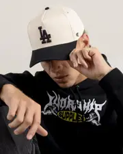 [Forty Seven] Forty Seven Men's Los Angeles Dodgers '47 Mvp Dt Snapback Cap in Natural One Size Natural