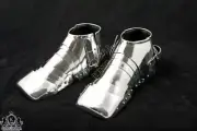 Medieval Sabatons Armor Fighting Functional Blunt Steel Shoes Medieval
