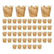 50PCS Newspaper Cupcake Liner Baking Cup for Wedding Muffin Cupcake2842