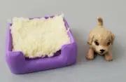 New Barbie Doll Pet Dog Puppy & Accessories Bed Blanket