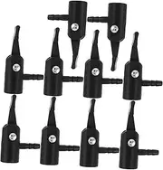JECOMPRIS Long Lasting Plastic Chuck Type Inflation Nozzles 10pcs Set for Easy Tire Inflati