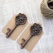 50 pcs Skeleton Keys bottle openers Antique Copper double sided wedding favors
